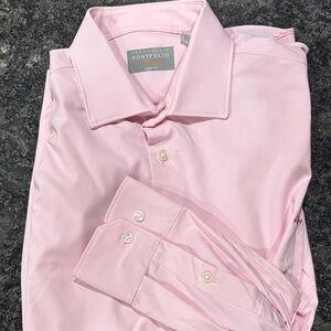 Perry Ellis Men's Light Pink Dress Shirt